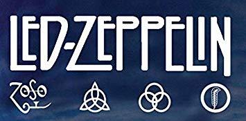 British Rock Band Logo - Amazon.com: Led Zeppelin British Rock Band Album Logo silhouette car ...