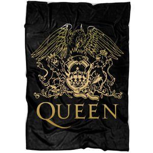 British Rock Band Logo - British Rock Band Soft Fleece Throw Blanket, Queen Band Logo Fleece