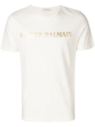Pierre Balmain Logo - Pierre Balmain Logo Print T-shirt - Farfetch