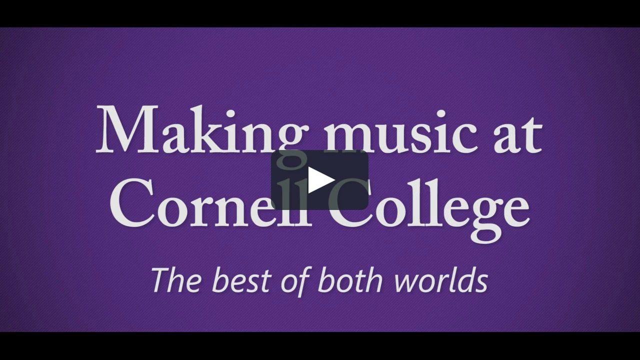 Cornell College Logo - Making Music at Cornell College on Vimeo