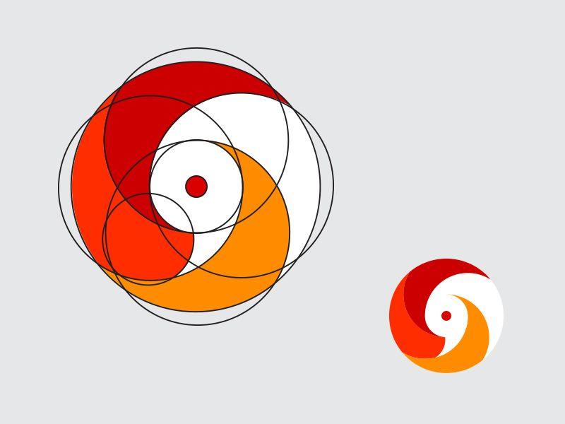Red Swan in Circle Logo - Swan Logo Mark Construction by Aditya. Logo Designer. Dribbble