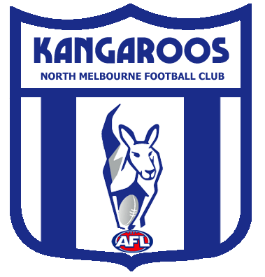 Kangaroo Sports Team Logo - North Melbourne Football Club Logo | Portfolio - Modernized VFL ...