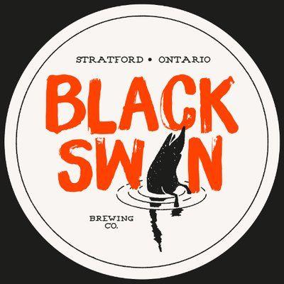 Red Swan in Circle Logo - Black Swan Brewing Company