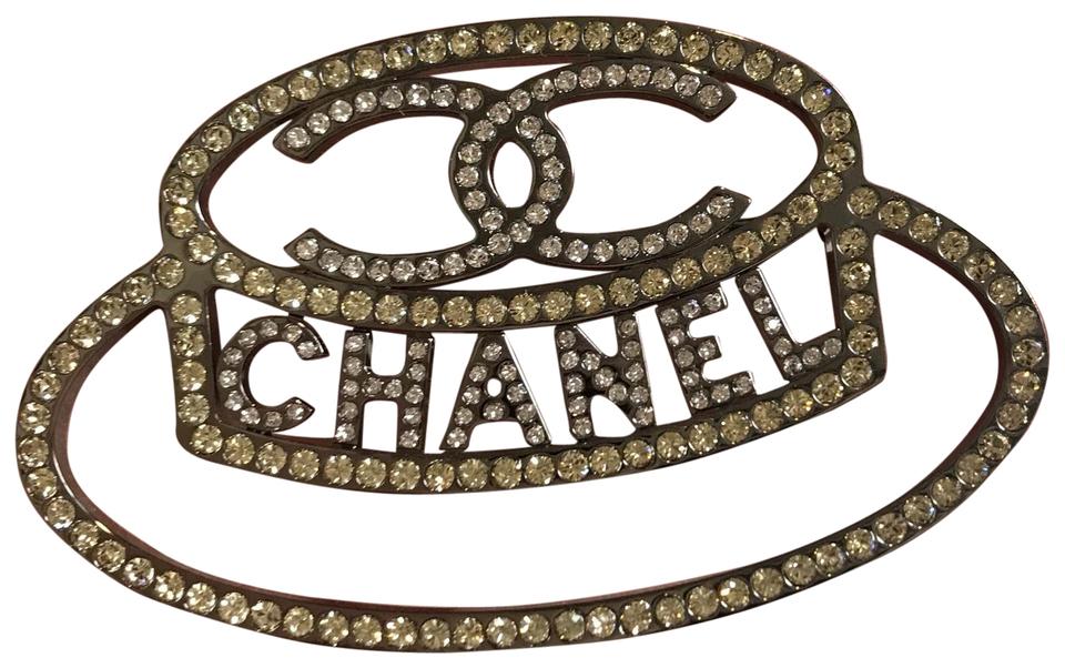 Chanel CC Logo - Chanel Silver Cc Logo Hat Pin Broach