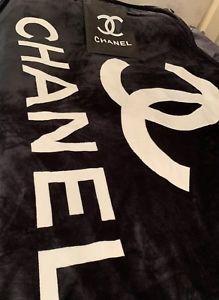 Chanel CC Logo - New Chanel CC Logo Fleece Blanket With Dust Bag Cover. Great Gift ...