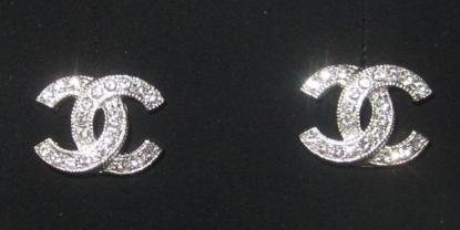 Chanel CC Logo - Chanel CC Logo Earrings Crystal Silver Classic New Authentic
