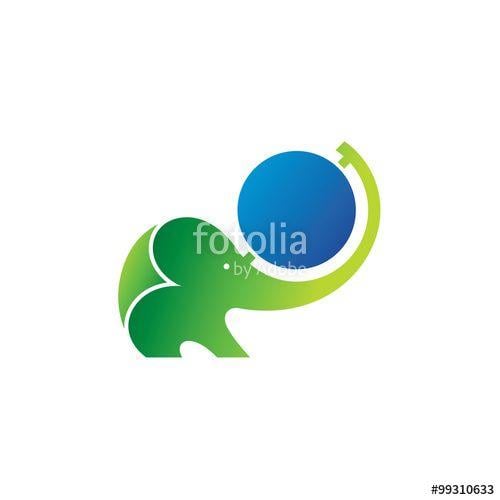 Elephant and Globe Logo - Elephant Globe Logo Stock Image And Royalty Free Vector Files