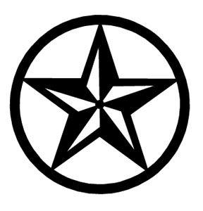 Texas Star in Circle Logo - Custom Metal Silhouettes, texas metal art, western metal art, metal ...