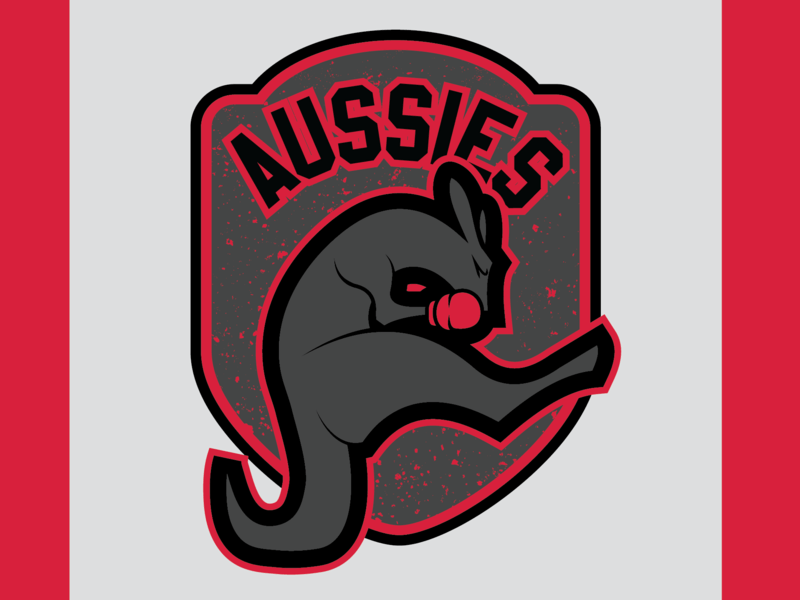 Kangaroo Sports Team Logo - Aussies Sports Badge by Amber Shuey | Dribbble | Dribbble