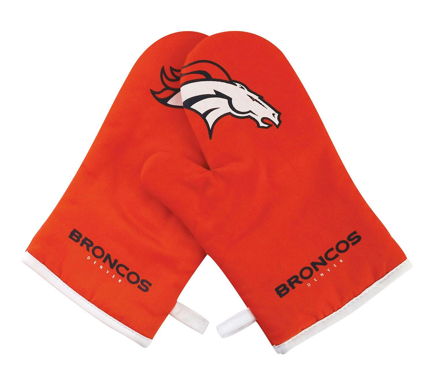 Kangaroo Sports Team Logo - NFL Denver Broncos Sports Team Logo Oven Cross Mitt Gloves