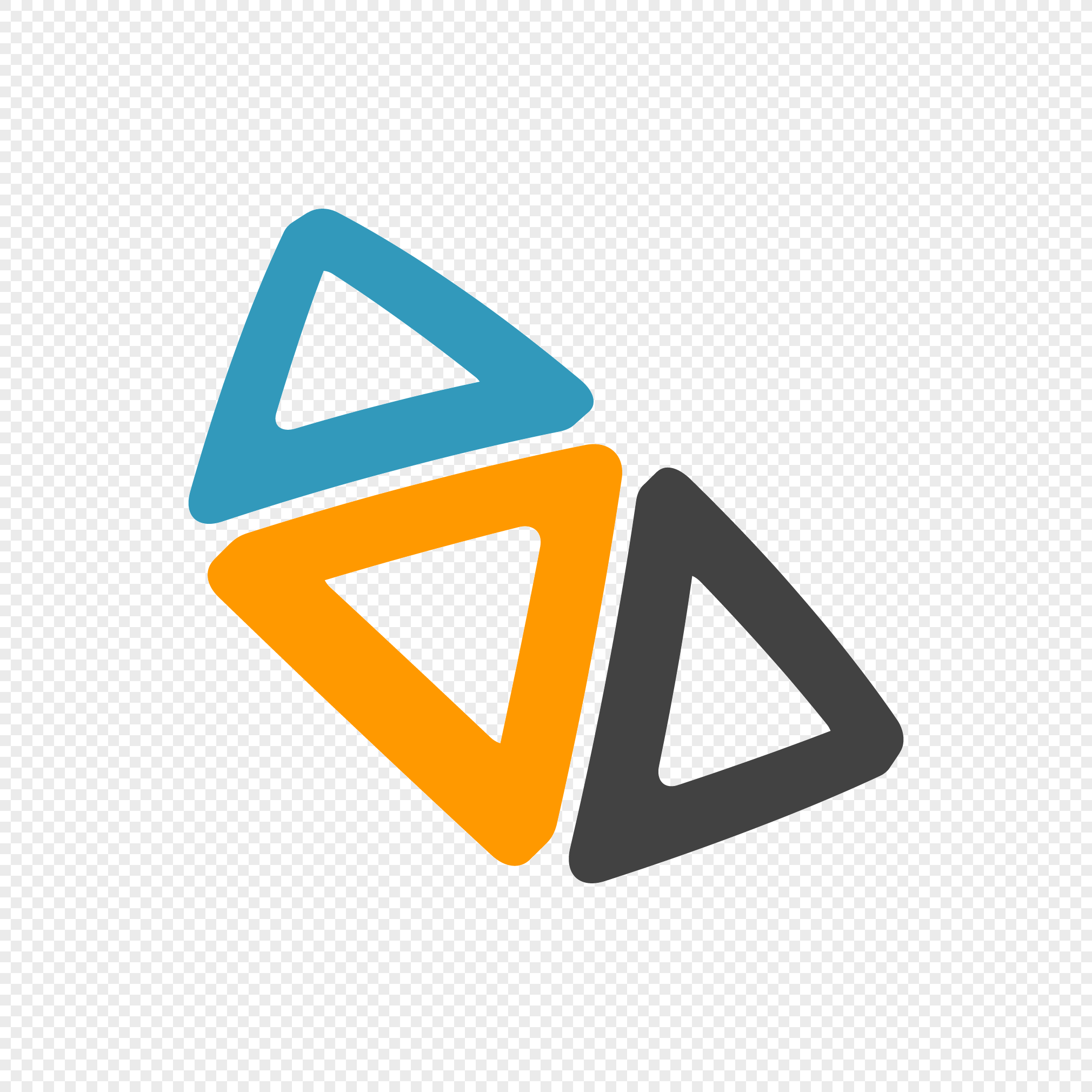 Tricolor Triangle Logo - Tricolor triangle png image_picture free download 400628494_lovepik.com