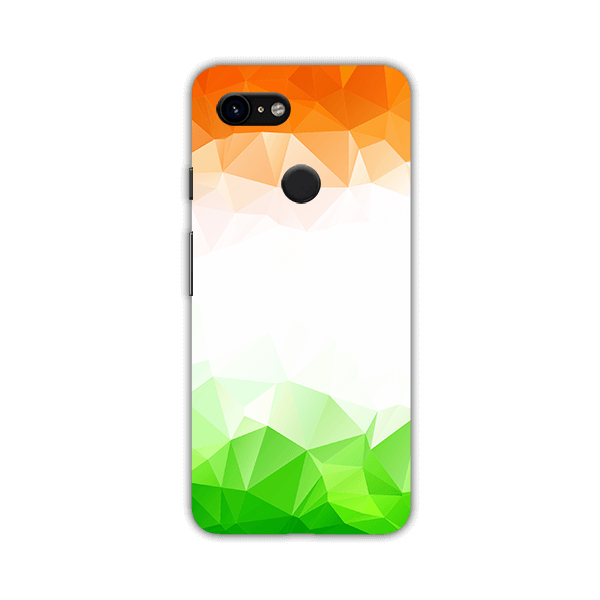 Tricolor Triangle Logo - Triangle Geometrical With Indian Tricolor Google Pixel 3 Mobile Back ...