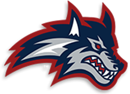 Red and Blue Football Logo - Stony Brook University - Seawolves Football vs Towson