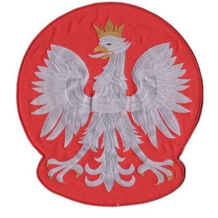Red White Eagle Logo - Sew On Patch Polish White Eagle, Red Background By Polish
