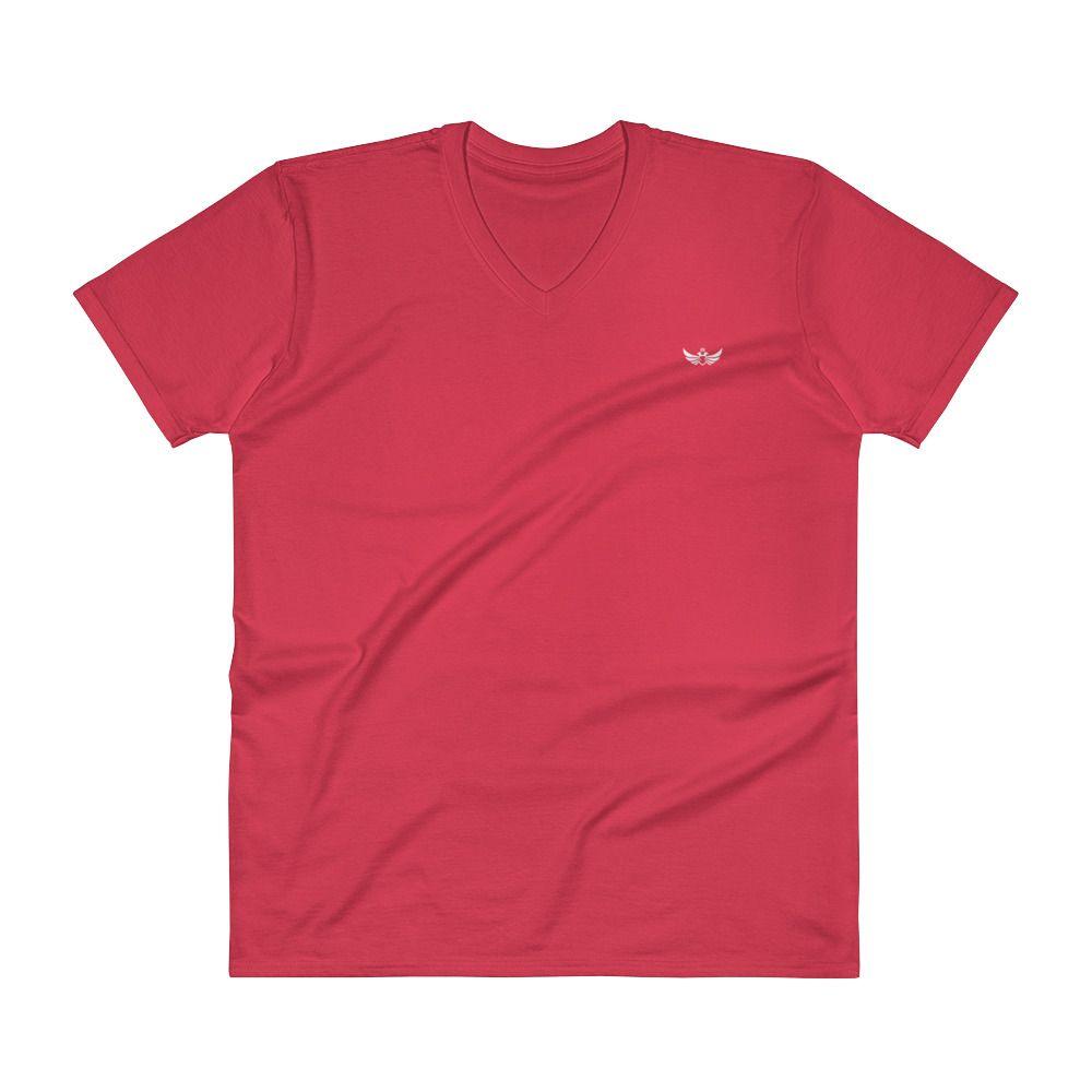 Red White Eagle Logo - Men's V-Neck: White Eagle Logo – Duran Shop