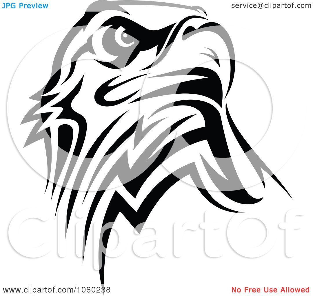 White Eagle Logo - Illustration Of A Black And White Eagle Logo By Seamartini Graphics