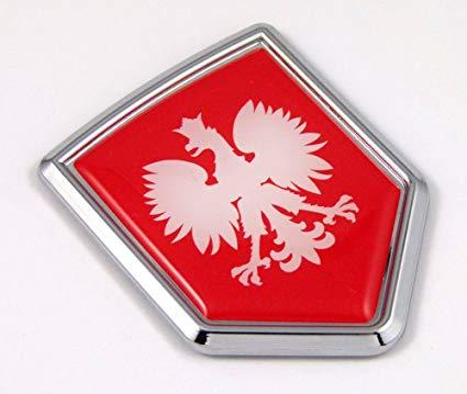 Red White Eagle Logo - Poland Red with White Eagle flag Polish Emblem crest