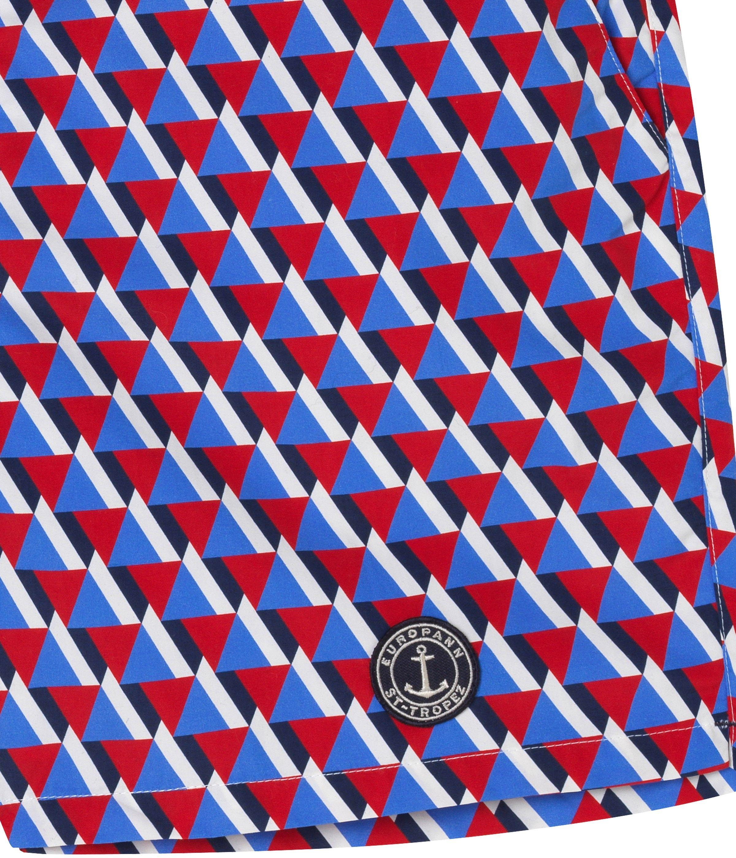 Tricolor Triangle Logo - Swim shorts Tricolor triangles printed for Men Brand Europann