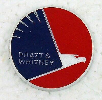 Antique Pratt and Whitney Logo - RED WHITE BLUE OLD VINTAGE ANTIQUE Authentic Decorative Staging