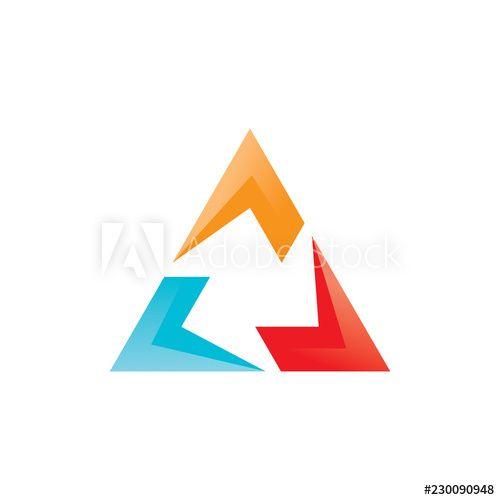 Tricolor Triangle Logo - TRICOLOR - Buy this stock vector and explore similar vectors at ...