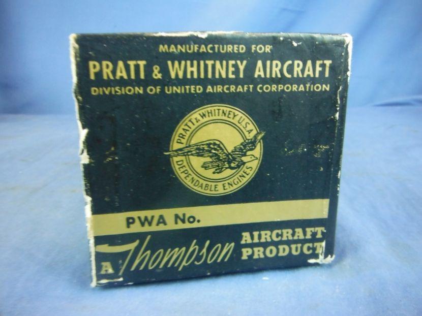 Antique Pratt and Whitney Logo - UWA 0105 WWII Era US Pratt & Whitney Aircraft Engine Valve
