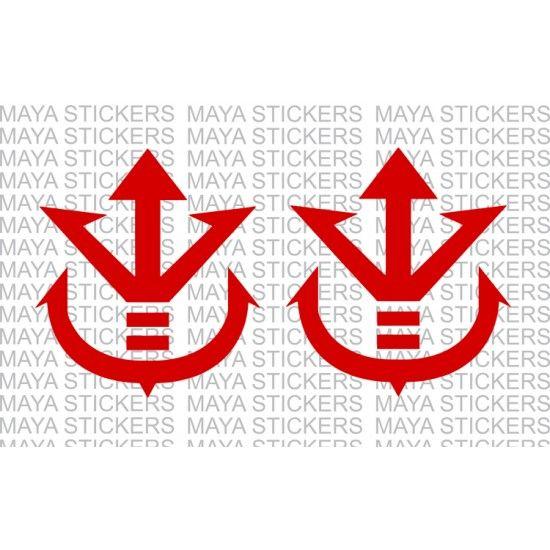 Maya Dragon Logo - Saiyan royal symbol logo sticker for cars, bikes, laptop. 2 Stickers