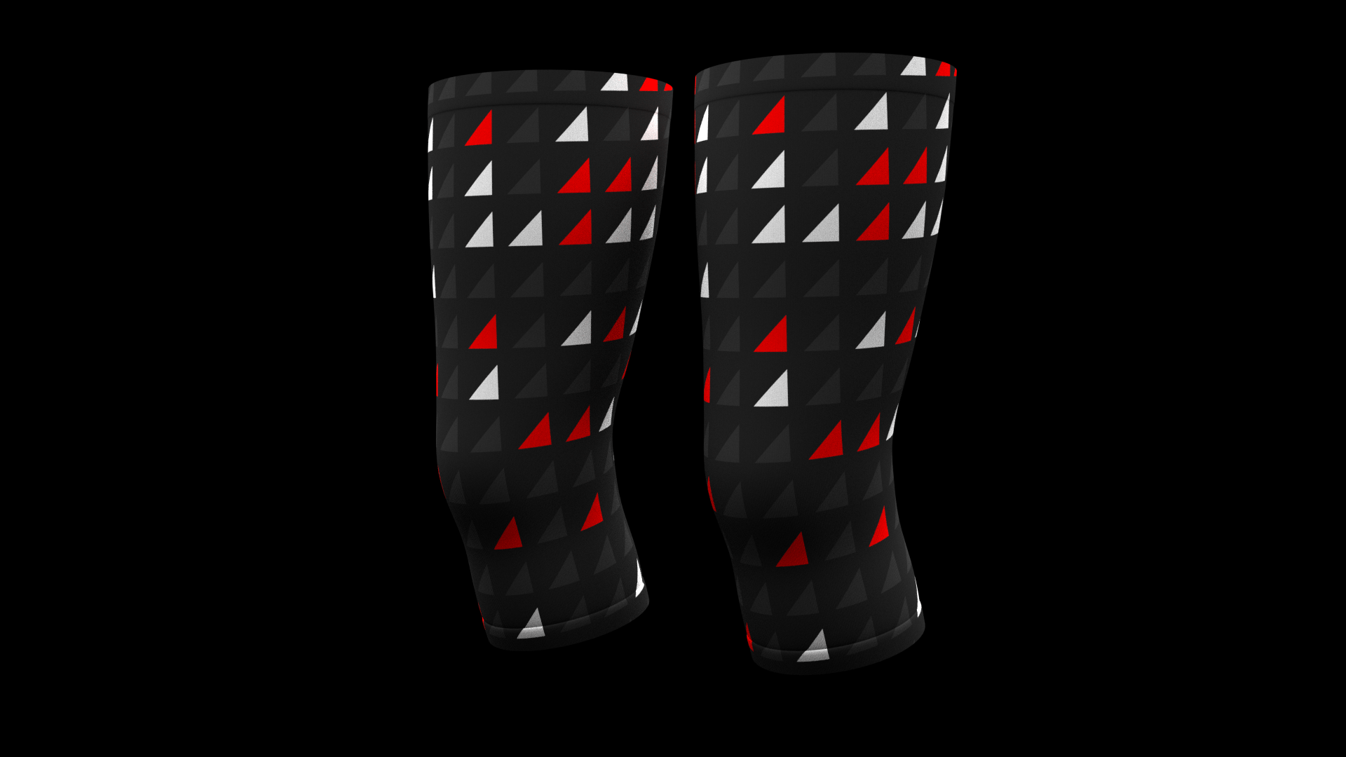 Tricolor Triangle Logo - Tricolor Triangles - Knee Warmers – CYCLING KITS - ON DEMAND