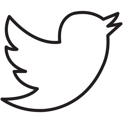 Thin Black And White Twitter Logo Logodix