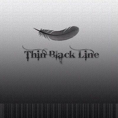 Thin Black and White Twitter Logo - Thin Black Line