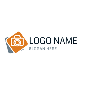 All Orange and White Logo - Free Photography Logo Designs | DesignEvo Logo Maker