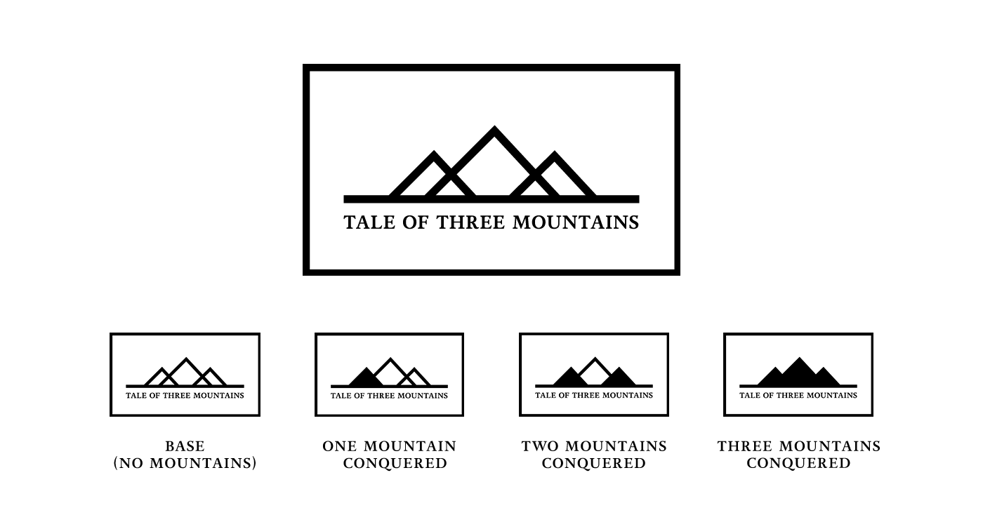 Three Mountain Logo - Tale of Three Mountains Campaign Identity on Behance