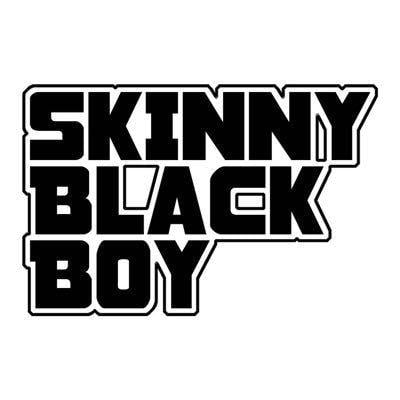 Thin Black and White Twitter Logo - Skinny Black Boy