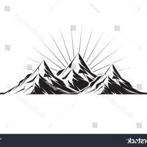 Three Mountain Logo - Mountain Vector Silhouette Nature Outdoor Rocky Snow Ice Top