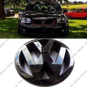 Black Black V Logo - Volkswagen VW Golf Mk5 V Front Black Glossy Badge Logo Gloss Bonnet ...
