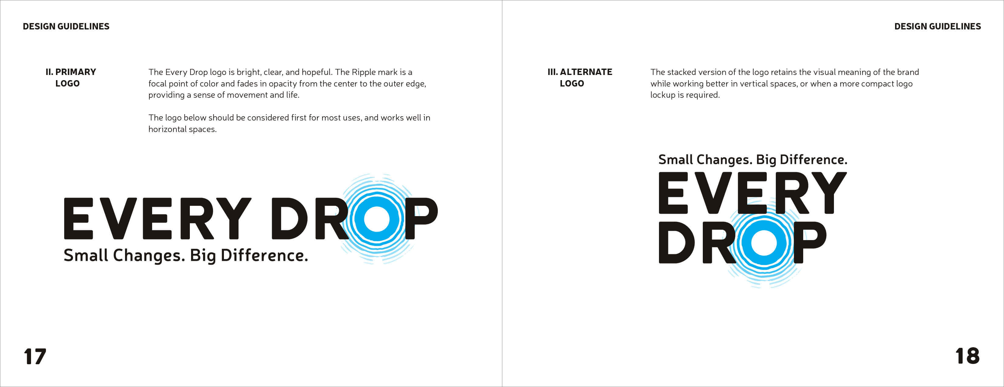 Bright Clear Logo - Every Drop Logo and Branding MACHINE: Forcing Ideas Into