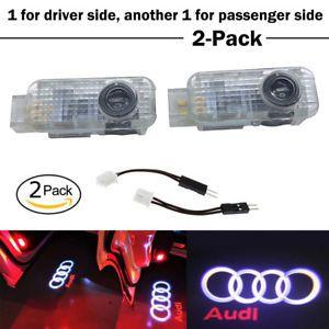 Bright Clear Logo - AUDI LOGO LED Projector Car Door Lights Shadow Puddle Courtesy Laser ...