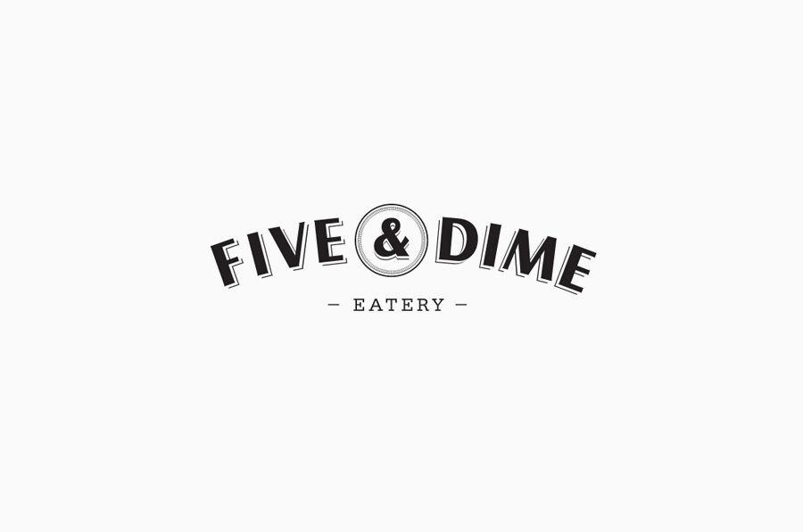 Five Red White Letter Logo - New Brand Identity for Five & Dime by Bravo - BP&O | Logos, Identity ...