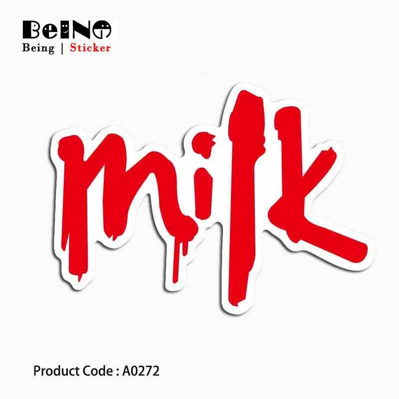 Five Red White Letter Logo - Detail Feedback Questions about red white milk sign letter sticker ...