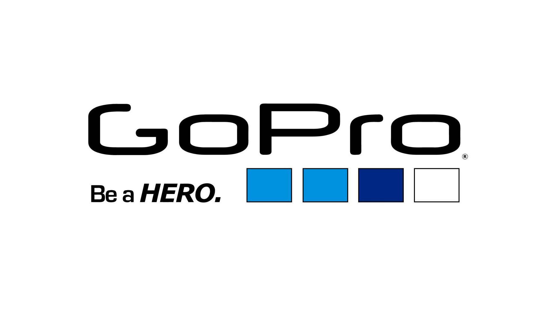 White GoPro Logo - GoPro Logo