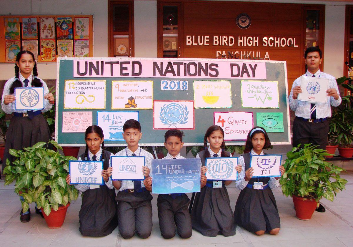 Blue Bird Day School Logo - U.N.O Day observed in Blue Bird High School – Citynews7.com