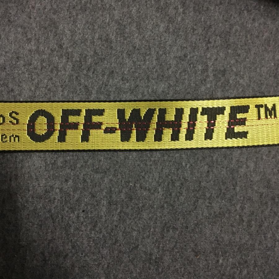 Gold Off White Logo - Off White Gold Embroidery Belts Men Women Virgil Abloh Yellow Logo