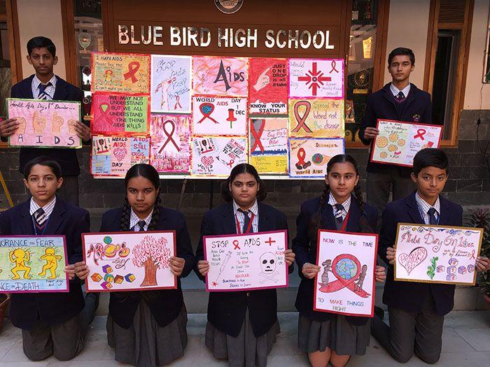 Blue Bird Day School Logo - World's Aids Day observed in Blue Bird High School – Citynews7.com