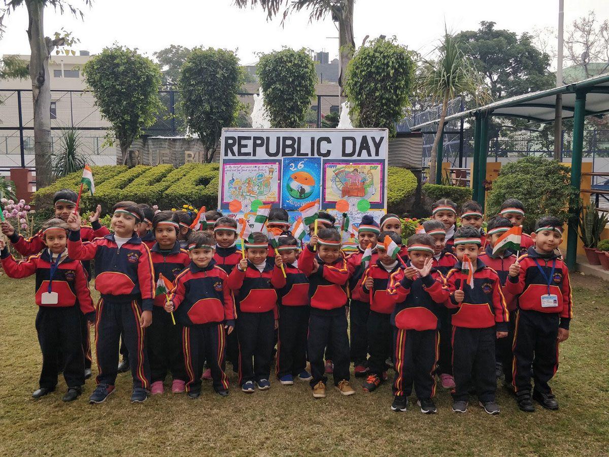 Blue Bird Day School Logo - Republic Day celebration in Blue Bird High School, Panchkula ...