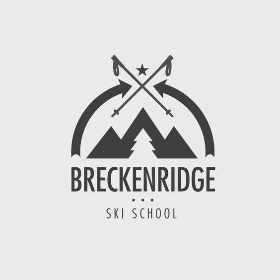 Black Swirl Resorts Logo - Breckenridge Logos