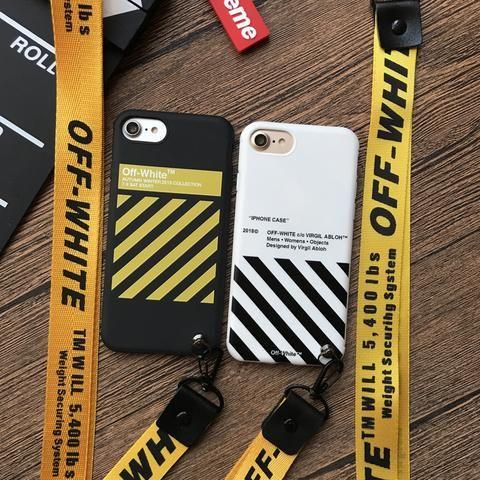 Gold Off White Logo - Gold Off White IPhone Case