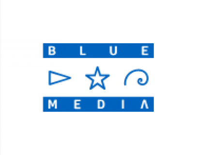 Blue Media Logo - Logotypy