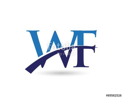 WF Logo - WF Logo Letter Swoosh Stock Image And Royalty Free Vector Files