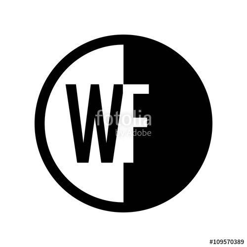 WF Logo - INITIAL CIRCLE HALF LOGO WF