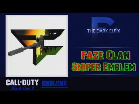 FaZe Sniping Logo - Black Ops 2 Emblem - Faze Clan Sniper Emblem - YouTube