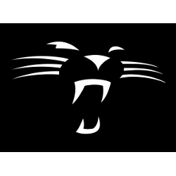 Black and White Panther Logo - Carolina Panthers Alternate Logo | Sports Logo History